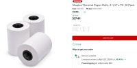 Staples Thermal Paper Rolls (12 pack)
