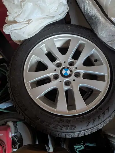 OEM BMW Rims. 16" Very minor curb rash on one rim.