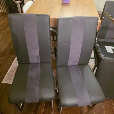 4 free dining chairs, View more