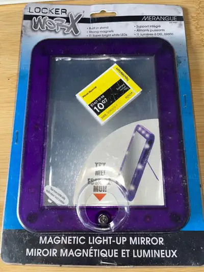 Brand new locker light up mirror/miroir magnétique led ma, View more