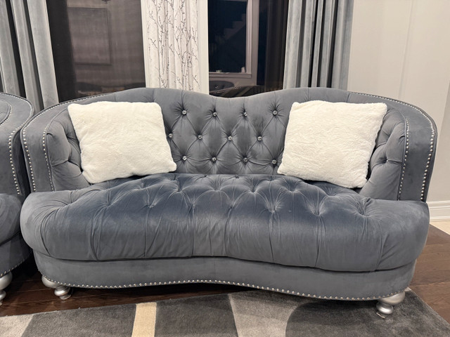  Diamond Tufted Sofa & Loveseat Set – 3-Seater + 2 Loveseats  in Couches & Futons in Oshawa / Durham Region