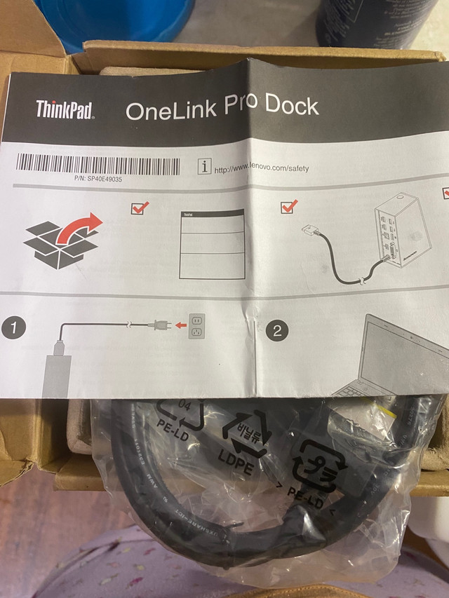 Lenovo -Thinkpad one link dock pro (new) in Laptop Accessories in St. Catharines - Image 2