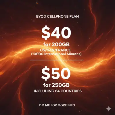 BYOD Business Plan – 200GB Data for Only $40, View more