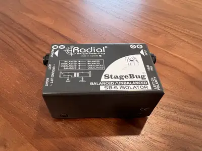Radial Stagebug SB-6 - Stereo Balanced/Unbalanced Isolator, View more