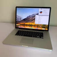 Upgraded 17” MacBook Pro (i7, 6GB RAM, 240gb SSD)