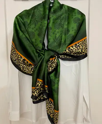 100% silk scarf, View more