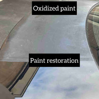 Paint restoration  vs oxidized paint 