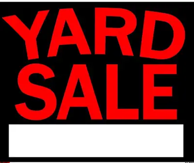 Yard/garage sale 