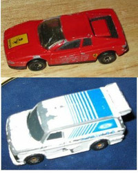 Matchbox Ferrari Testarossa, Ford Supervan II Diecast