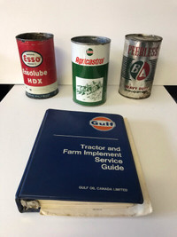 VINTAGE GULF ESSO B/A PEERLESS OIL CANS