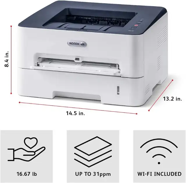 Xerox B210DNI Monochrome Laser Printer, White in Printers, Scanners & Fax in Oakville / Halton Region - Image 3