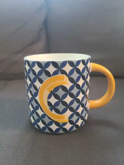 Indigo OUI Monogram "C" Mug, View more