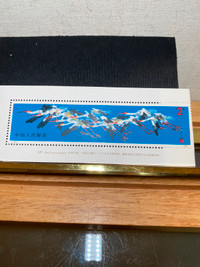 China 1986 T110M White Crane 2 stamps