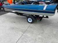 Bass boat with 125 force engine