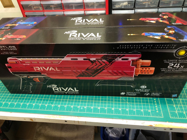 Nerf rival guns one red one blue in Toys & Games in Oakville / Halton Region