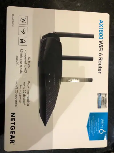 Netgear AX1800 router (unused), View more