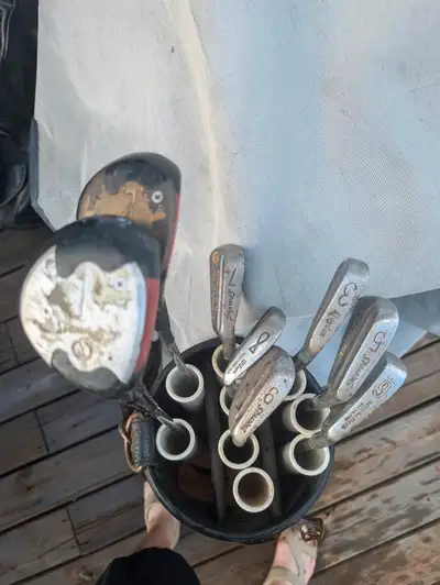 GOLF CLUBS AND BAG, View more