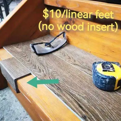 Custom vinyl stair nosing (Calgary and surrounding areas) $10/linear feet (no wood insert) Example:...