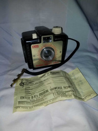 Vintage Brownie Bullet Camera Kodak with Sales Slip