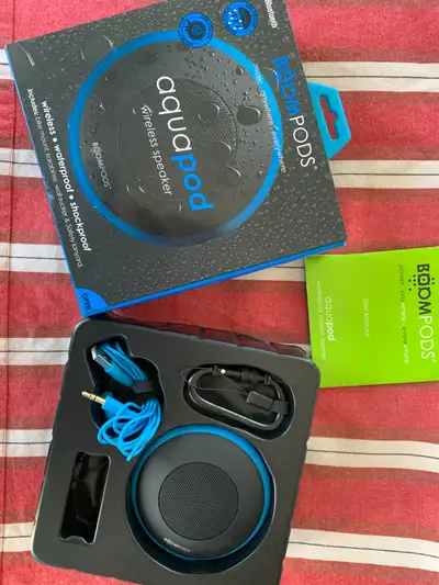 Aquapod Waterproof Bluetooth-Compact-Portable Speaker -Ice Blue, View more