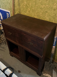 Antique record dresser 