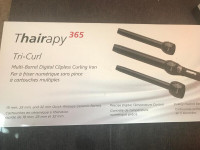 Thairapy 365 Tri-Curl Clipless Curling Iron - Almost New