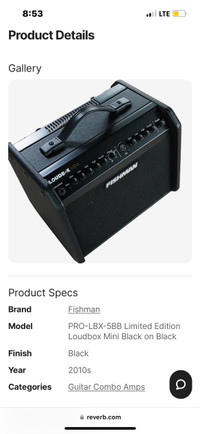Fishman Amplifier for Guitar - Limited Edition (no longer made)