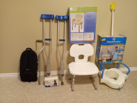 Cain, Crutches, Shower chair, Raised toilet seat