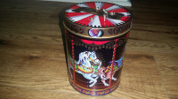 Collectible Carrousel Wind-up Musical Tin made in Denmark