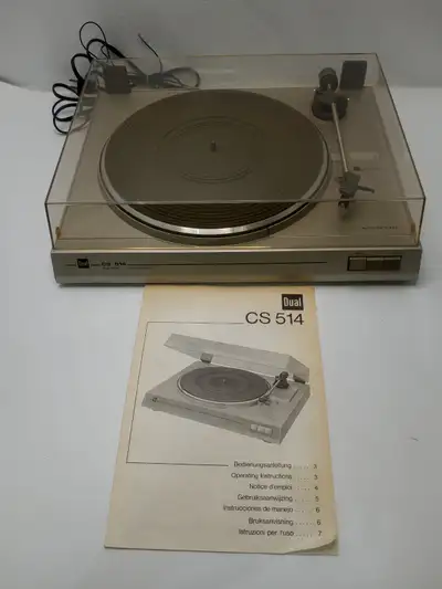 Selling a Dual CS 514 belt-drive turntable with an original Dual DN 239 cartridge – tested and worki...