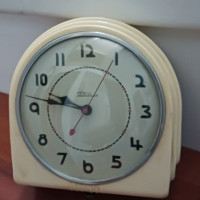 Antique 1930's Telechron "Buffet" Electric Wall Clock 