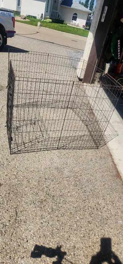 4 foot square by 3 feet tall dog kennel/fence, View more