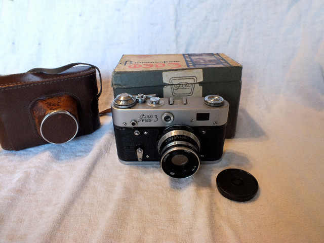 Russian Fed 3, 35mm FILM camera with case and original Box. in Cameras & Camcorders in St. Catharines