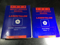1993 Plymouth Laser Eagle Talon Manual 1GB Talon TSi AWD Turbo