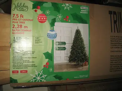 Holiday Living 7.5-ft Conway Pine Pre-lit Christmas Tree, new, View more