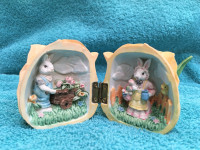 Cute, Vintage Bunnies' miniature diorama