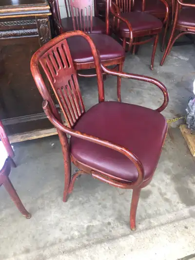3 available - $65 per chair Retro vintage antique mid century mid-century dinner dinning kitchen Tho...