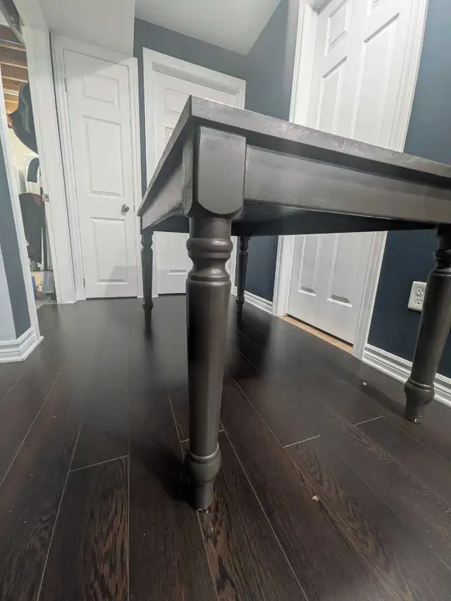 Painted solid wood dining table in Dining Tables & Sets in London - Image 4