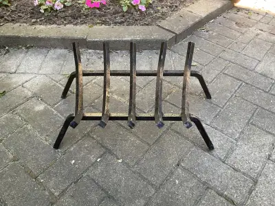 Fireplace log grate, View more