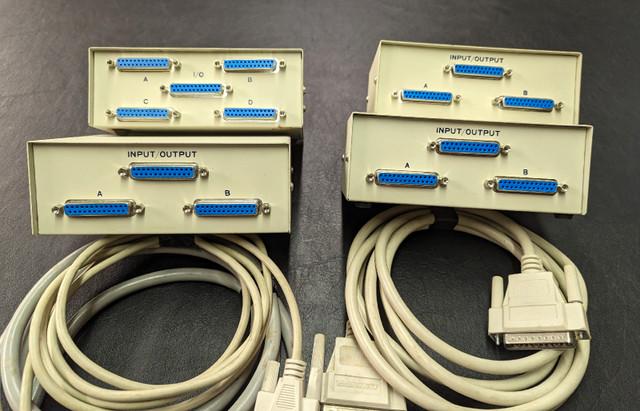 Data Transfer Switches (4) and various cables in Networking in St. Catharines - Image 3