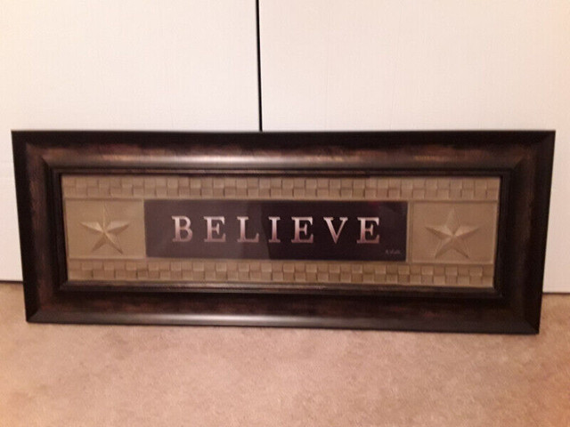 BELIEVE WALL PICTURE in Home Décor & Accents in Hamilton