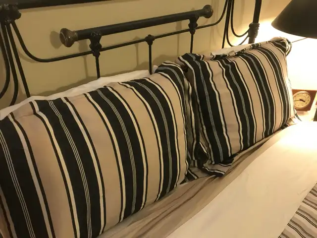 Pottery Barn Queen Reversible Duvet Cover Euro & Standard Shams in Bedding in City of Toronto - Image 6