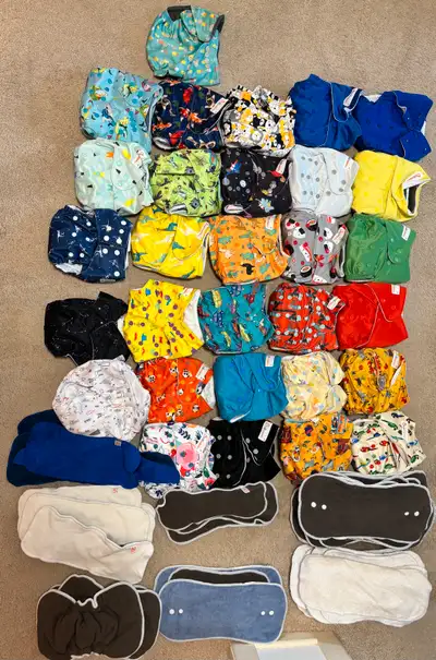 Cloth Diaper Lot – Lil Helper + Petit Ourse – Excellent Conditi, View more