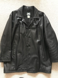 Vintage Roots Leather Black Mens Size XL Jacket