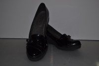 Ladies Black Paten leather shoes size 9 1/2