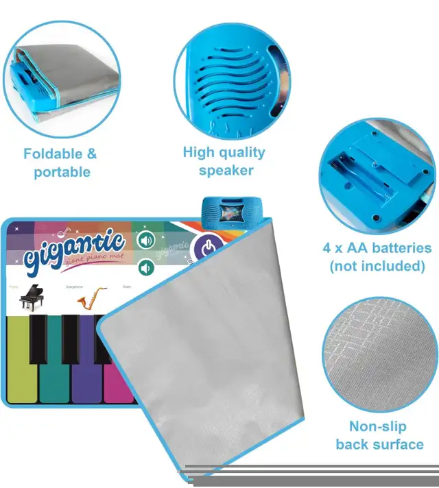 ConCerto Floor Piano Mat for Kids & Toddlers, Giant Piano Mat, 2 in Toys in Windsor Region - Image 4