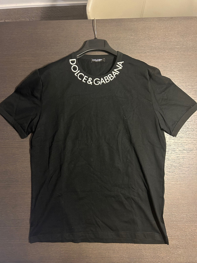 DOLCE GABBANA T-shirt with logo embroidery Black Men in Men's in City of Toronto