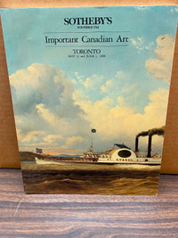 Art Book - Sothebys Important Canadian Art - Sale 84 - 1988