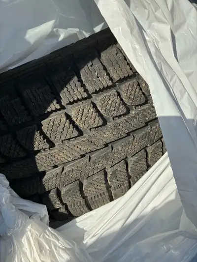 Winter Tires - Practically NEW! Tread is 10/32 front & 9/32 rear. NOT on rims. Practically NEW! Chan...