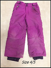 Girls Snow Pants Sz 4T / 5T  $10